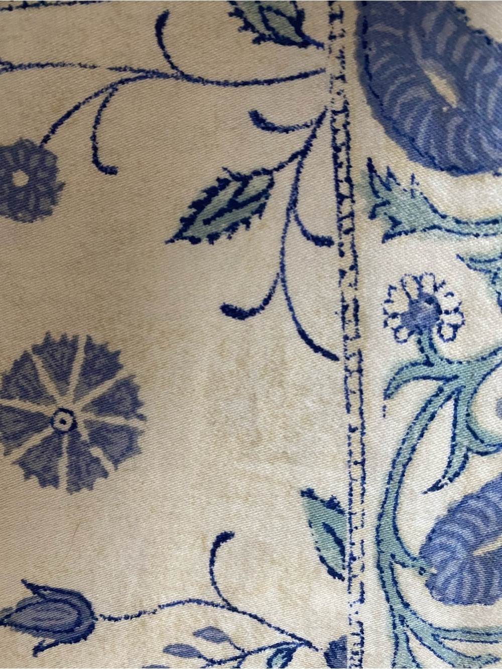 Lauren Ralph Lauren Callen Floral Blue Cream Botanical King 106x88 Duvet Cover - Picture 10 of 16
